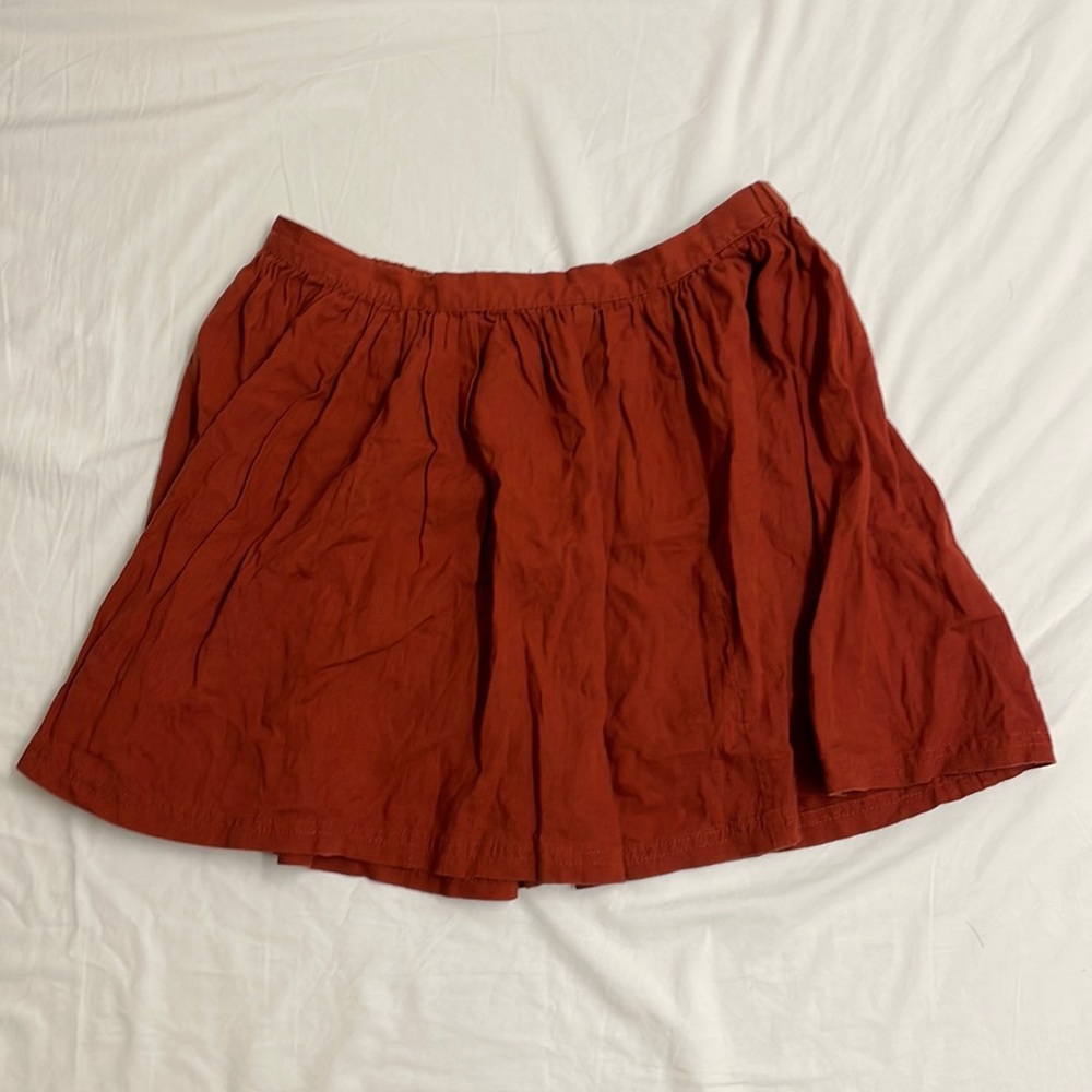 Size small burgundy circle skirt